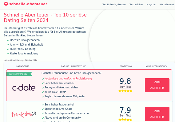 Sind die Bewertungen auf Schnelle-Abenteuer.net echt? Seriös oder Betrug?